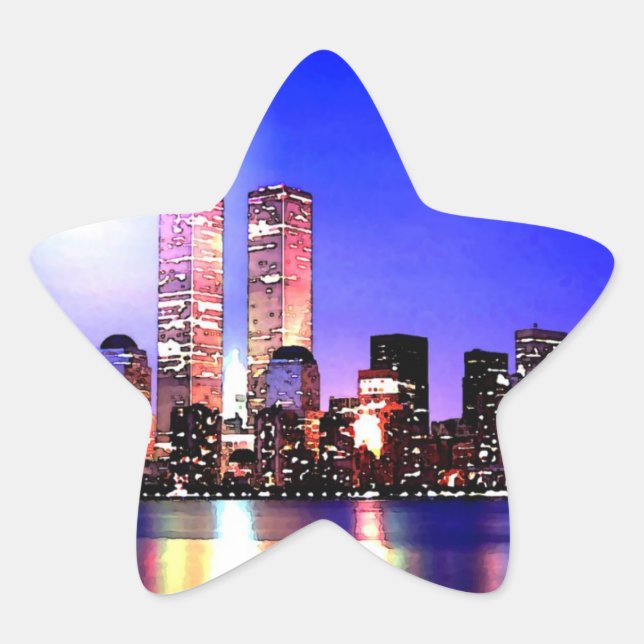 New York City: Night Star Sticker (Vorderseite)