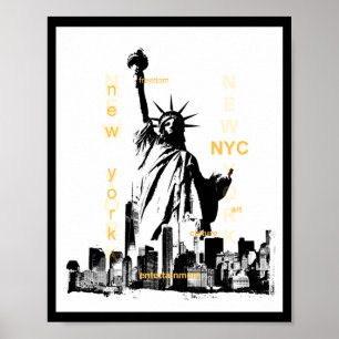 New York City Ny Nyc Freiheitsstatue Poster