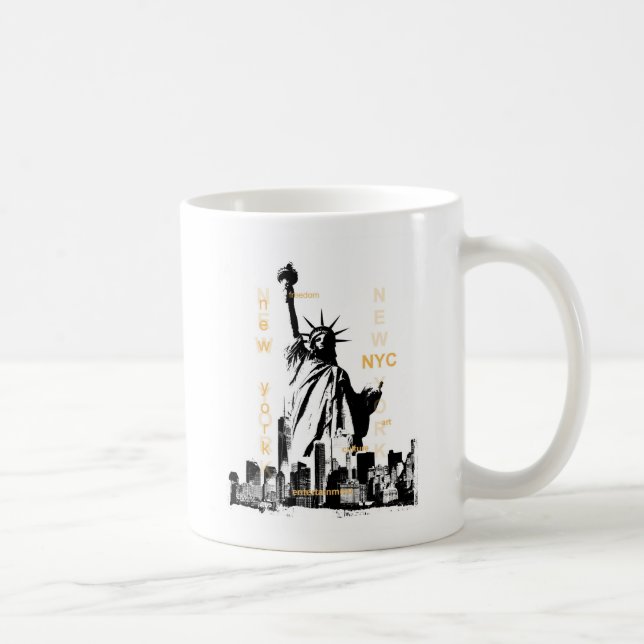 New York City Ny Nyc Statue of Liberty Kaffeetasse (Rechts)