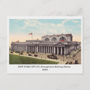 New York City NY, Pennsylvania Bahnhof Postkarte