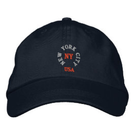 NEW YORK CITY, NY USA BESTICKTE BASEBALLKAPPE