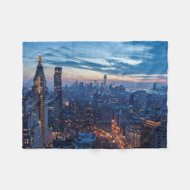 New York City, NY, USA Fleecedecke (Vorderseite (Horizontal))