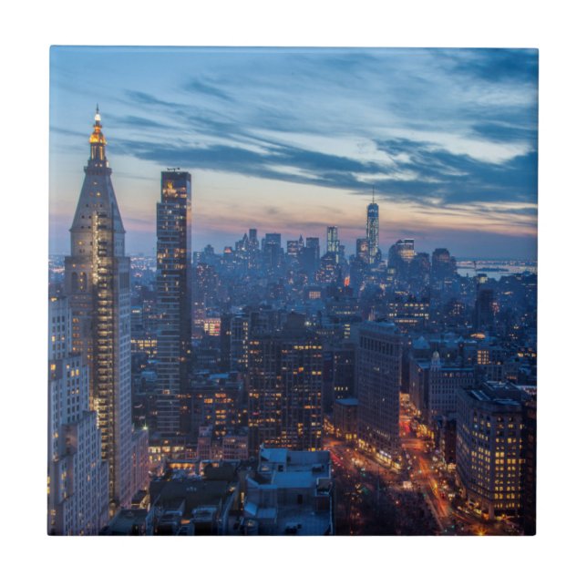 New York City, NY, USA Fliese (Vorderseite)