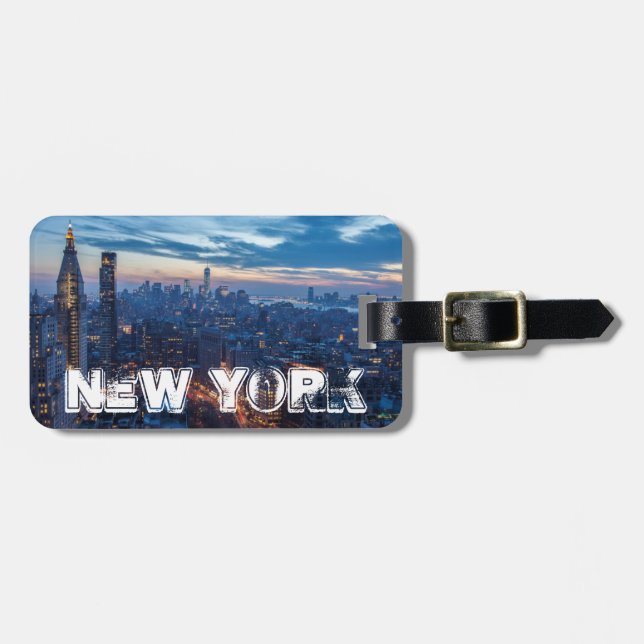 New York City, NY, USA Gepäckanhänger (Vorderseite horizontal)