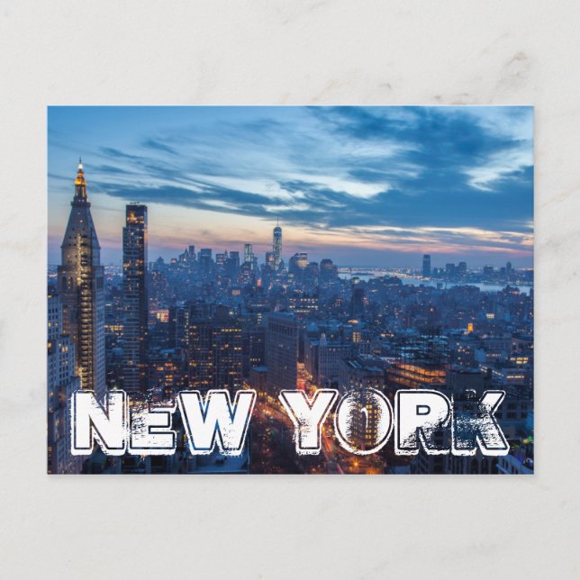 New York City, NY, USA Postkarte (Vorderseite)