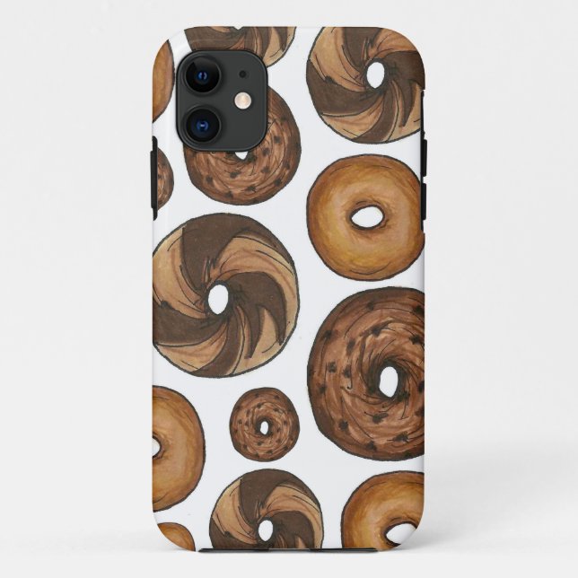 New York City NYC Bagel Bagels Breakfast Food Case (Rückseite)