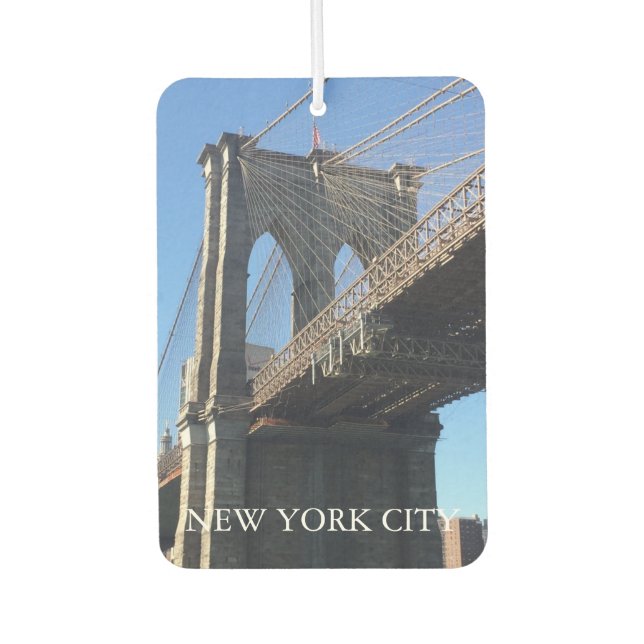 New York City NYC Brooklyn Bridge Fotografie Autolufterfrischer (Vorderseite)