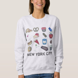 New York City NYC Foods Sweatshirt