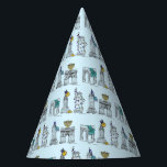 New York City NYC Hanukkah Sehenswürdigkeiten Arch Partyhütchen<br><div class="desc">Im Design finden Sie eine originelle Bridge-und-Tinte-Illustration verschiedener New Yorker Sehenswürdigkeiten, darunter die Freiheitsstatue, den Washington Square Arch und die Brooklyn Bridge, die für die Feriensaison "gekleidet" ist. Ideal um Hanukkah und die jüdischen Feiertage zu feiern. Dieses NYC Design ist auch auf anderen Produkten erhältlich. Auch die Koordination von Chanukah...</div>