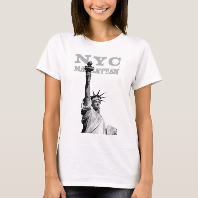 New York City Nyc Liberty Statue Manhattan Women's T-Shirt (Vorderseite)
