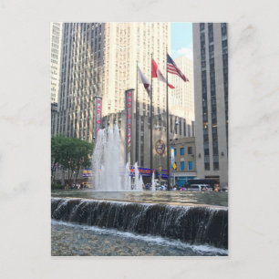 New York City NYC Rockefeller Center Fossilienmuse Postkarte