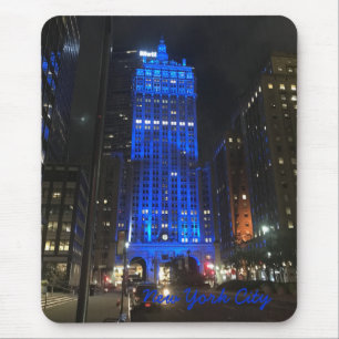 New York City NYC Skycraper Architecture Night Mousepad