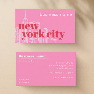 New York City NYC Unternehmen Visitenkarte