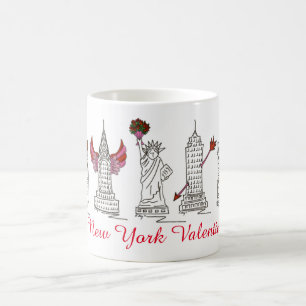 New York City NYC Valentine's Day Sehenswürdigkeit Kaffeetasse