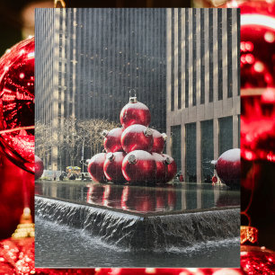 New York City NYC Weihnachtsbrunnen