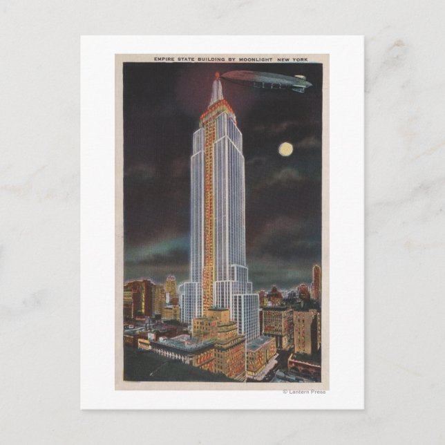 New York City, NYEmpire Staat Bldg in Postkarte (Vorderseite)