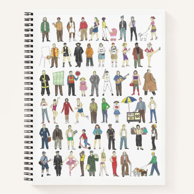 New York City People NYC Citizens Humans Notizbuch (Vorderseite)