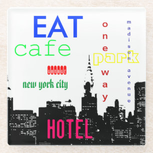 New York City Pop Art Glasuntersetzer