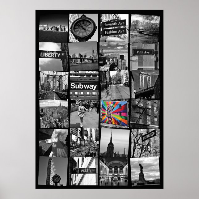 New York City Poster - Collage of photograps (Vorne)