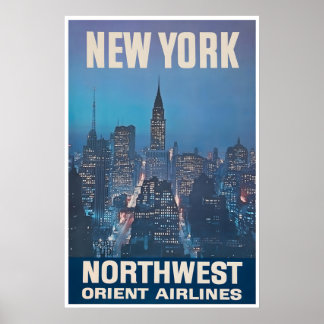 New York City Poster NYC Kunst Wolkenkratzer Druck