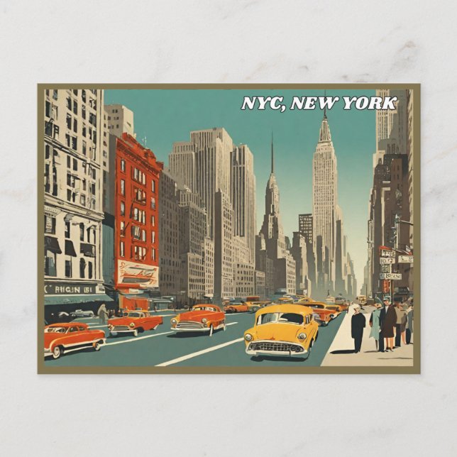 New York City Postkarte (Vorderseite)