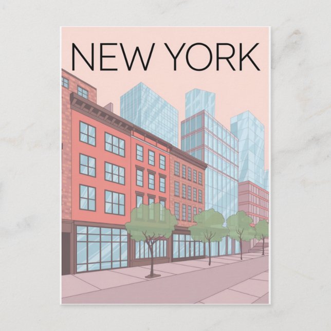New York City Postkarte (Vorderseite)