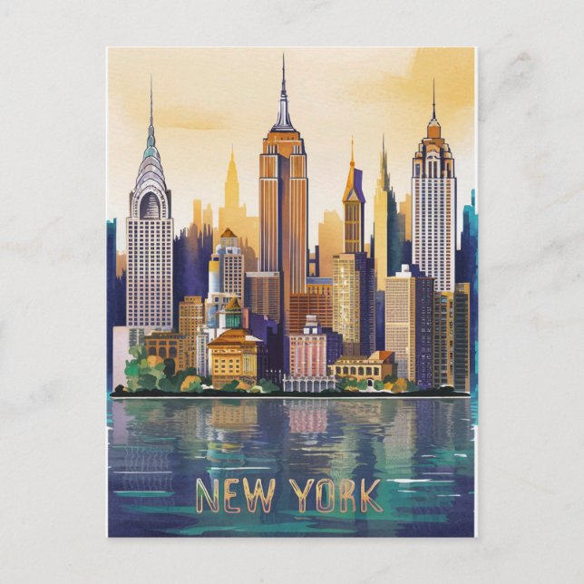 New York City Postkarte (Vorderseite)