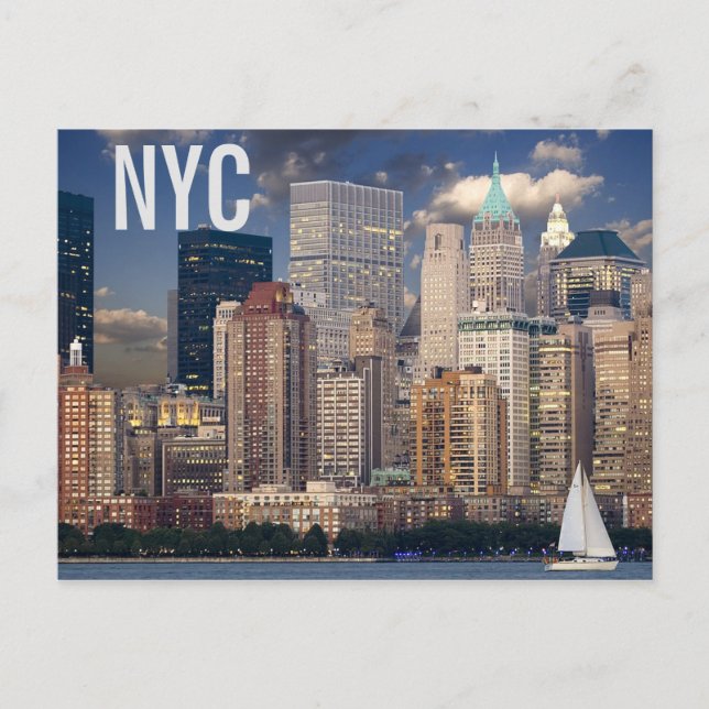 New York City Postkarte (Vorderseite)