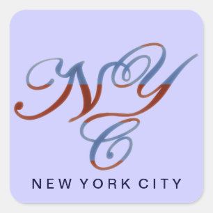 NEW YORK CITY QUADRATISCHER AUFKLEBER
