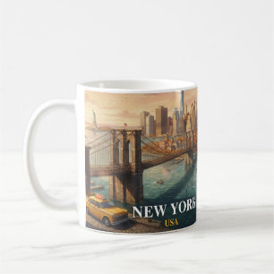New York City Reise Brooklyn Bridge Kaffeetasse