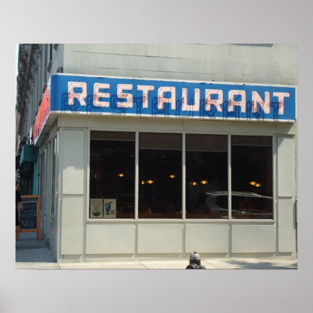 New York City Restaurant Diner - UWS Manhattan Poster (Vorne)