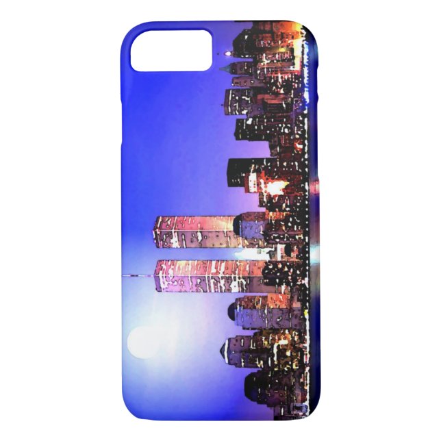 New York City Retro iPhone 7 Fall Case-Mate iPhone Hülle (Rückseite)