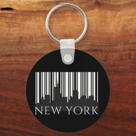 New York City Retro Skyline Graphic - Urban Street Schlüsselanhänger