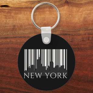 New York City Retro Skyline Graphic - Urban Street Schlüsselanhänger