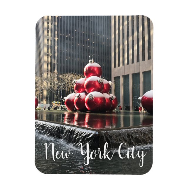 New York City Rockefeller Center Christmas NYC Magnet (Vertikal)