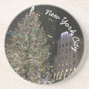 New York City Rockefeller Center Christmas Tree NY Untersetzer