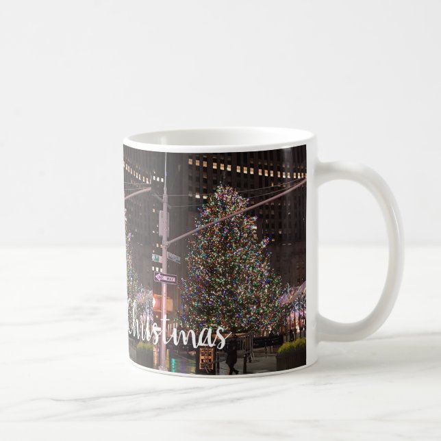 New York City Rockefeller Center Weihnachtsbaum Kaffeetasse (Rechts)
