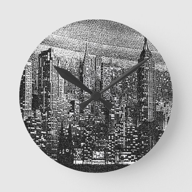New York City Runde Wanduhr (Vorderseite)