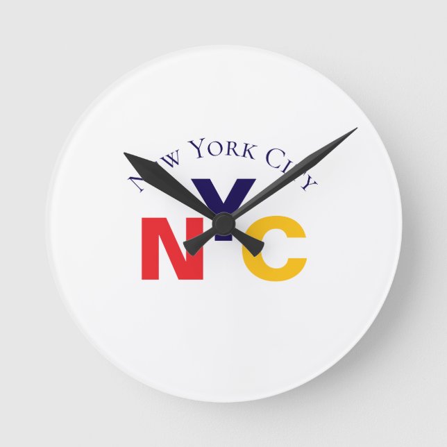 New York City Runde Wanduhr (Vorderseite)