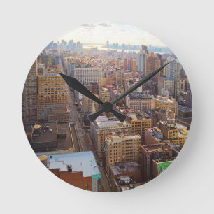 New York City Runde Wanduhr