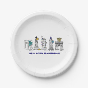New York City Sehenswürdigkeiten Hanukkah NYC Chan Pappteller