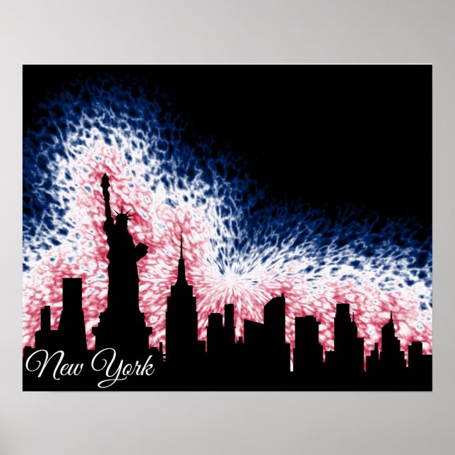 New York City Silhouette Poster (Vorne)