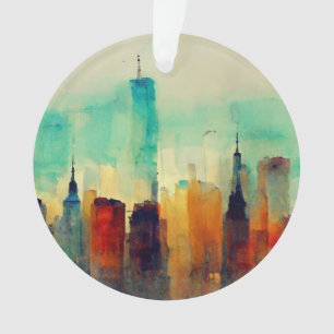 New York City Sky Line - Couleur de l'eau