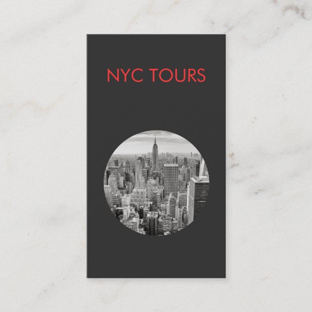 New York City Skyline and Empire State Gebäude Visitenkarte (Vorderseite)