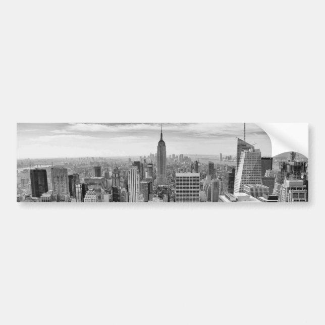 New York City Skyline Autoaufkleber (Vorne)