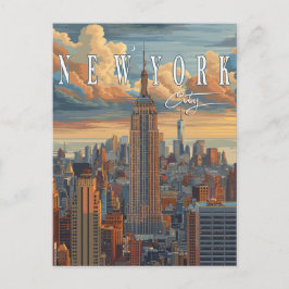 New York City Skyline - Eine Postkarte zum Gedenke