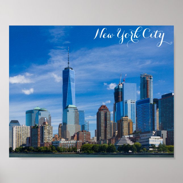 New York City Skyline Foto Poster (Vorne)