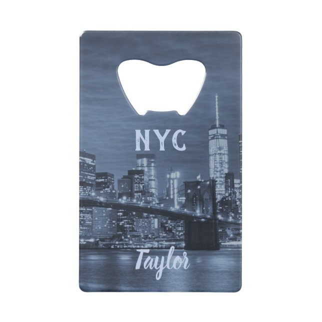 New York City Skyline Geldkarten Flaschenöffner (Vorderseite)