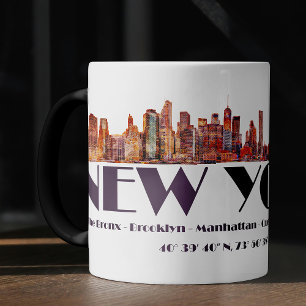 New York City Skyline. Gründungsmitglieder und Koo Verwandlungstasse