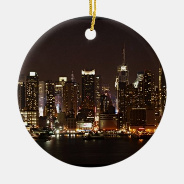 New York City Skyline Keramikornament (Vorne)